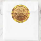 ベトナムの従軍記章のステッカー ラウンドシール (バッグ)