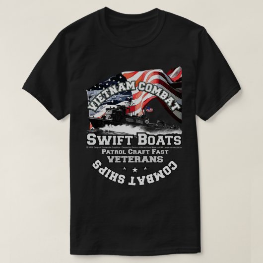 ベトナムの戦闘PCF Swiftボート Tシャツ (デザイン正面)