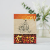 ベトナムの新年テートOXと子供2021 HpostC シーズンポストカード (スタンド正面)