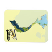 ベトナムの旅行マップ マグネット (横)