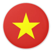 ベトナムの旗とセラミックノブの引っ張り セラミックノブ (正面)