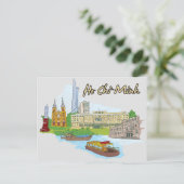 ベトナムの有名な都市ホーチミン ポストカード (スタンド正面)