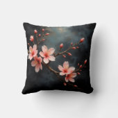 ベトナムの桃の花アート クッション (裏面)