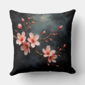 ベトナムの桃の花アート クッション (裏面)