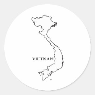 ベトナムの概要地図 ラウンドシール