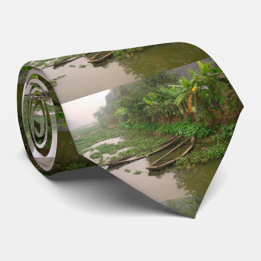 ベトナムの水路 ネクタイ (ロール)