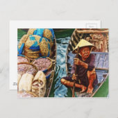 ベトナムの漁師 – アジア ポストカード (正面/裏面)