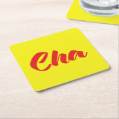 ベトナムの父 – Cha ～ế Ting Vitệ言語 スクエアペーパーコースター (アングル)