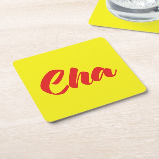 ベトナムの父 – Cha ～ế Ting Vitệ言語 スクエアペーパーコースター (アングル)