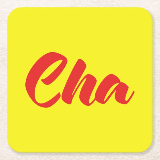 ベトナムの父 – Cha ～ế Ting Vitệ言語 スクエアペーパーコースター (正面)