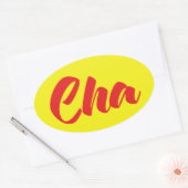 ベトナムの父 – Cha ~ế Ting Vitệ言語 楕円形シール (封筒)