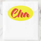 ベトナムの父 – Cha ~ế Ting Vitệ言語 楕円形シール (バッグ)
