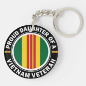 ベトナムの獣医のキーホルダーの誇り高い娘 キーホルダー (裏面)