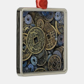 ベトナムの硬貨の閉めて下さい メタルオーナメント (右)