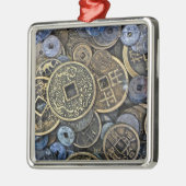 ベトナムの硬貨の閉めて下さい メタルオーナメント (左)