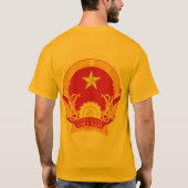 ベトナムの紋章付き外衣。 VIETの記号 Tシャツ (裏面)