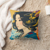 ベトナムの若い女性 クッション (ブランケット)