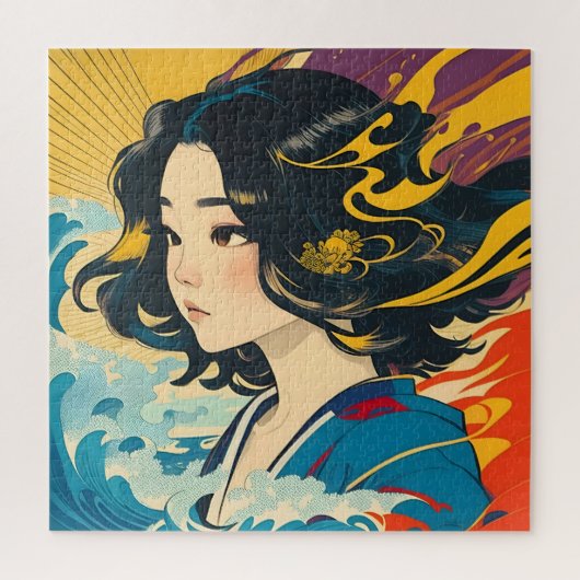 ベトナムの若い女性 ジグソーパズル (縦)