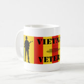 ベトナムの退役軍人のコーヒーカップ コーヒーマグカップ (正面左)