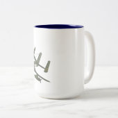 ベトナムの退役軍人のモホーク語 ツートーンマグカップ (正面右)