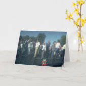 ベトナムの退役軍人の壁のWashington D.C. カード (黄色い花)