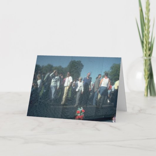 ベトナムの退役軍人の壁のWashington D.C. カード (正面)