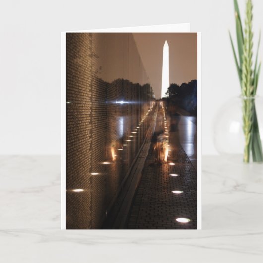 ベトナムの退役軍人の記念の壁の写真 カード (正面)