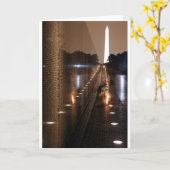 ベトナムの退役軍人の記念の壁の写真 カード (黄色い花)