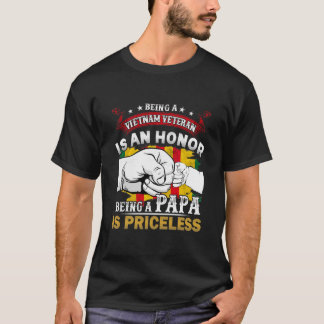 ベトナムの退役軍人は光栄にもパパは Tシャツ