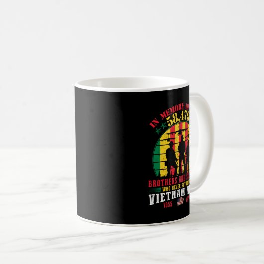 ベトナムの退役軍人メモリに戦争ベトナムの贈り物  コーヒーマグカップ (正面右)