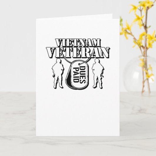ベトナムの退役軍人-愛国心が強い兵士の支払われる賦課金 カード (黄色い花)