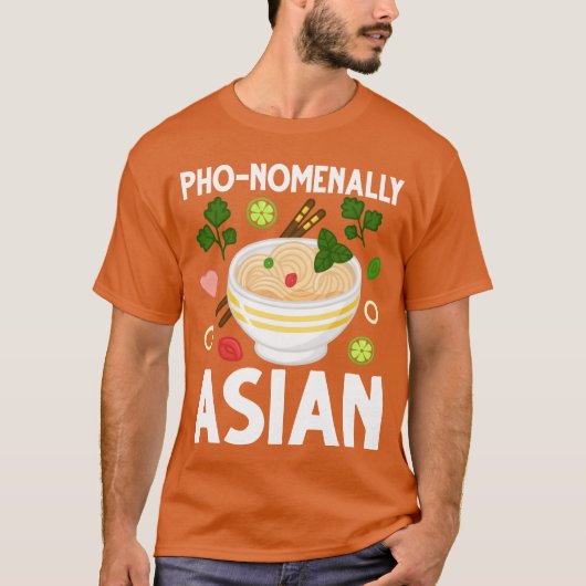 ベトナムの麺スープ アジア料理 フレンド Tシャツ (正面)