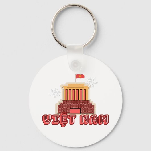 ベトナムキーチェーン – ホーチミン陵 キーホルダー (正面)