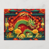 ベトナムグリーンドラゴン新年2024 HPc ポストカード (正面)