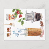 ベトナムコーヒーポストカード ポストカード (正面)