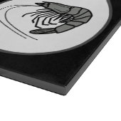 ベトナムサイコロゲーム – フィッシュエビ蟹 |黒 カッティングボード (角)