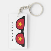 ベトナムシェードカスタム文字&カラーキーチェーン キーホルダー (裏面)