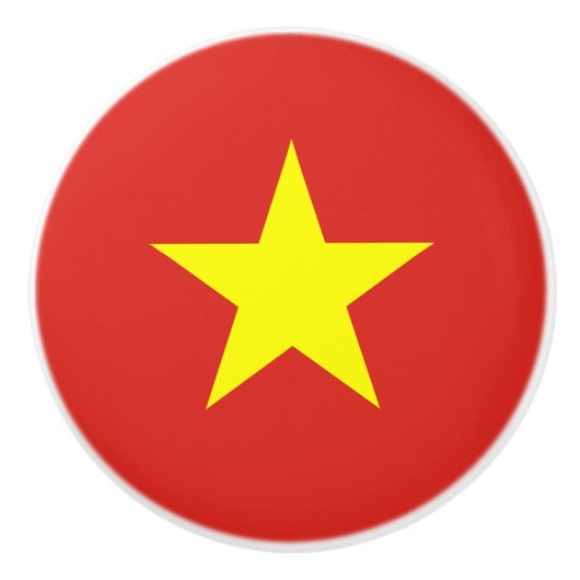 ベトナムセラミックスノブ国旗 セラミックノブ (正面)