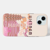 ベトナムトラベルアート,レトロ Case-Mate iPhoneケース (裏面 (横))