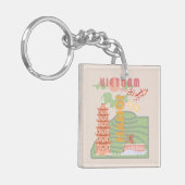 ベトナムトラベルアート，ヴィンテージ キーホルダー (正面左)