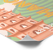 ベトナムトラベルアート，ヴィンテージ ポスター (角)