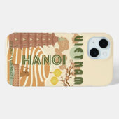 ベトナムトラベルアート，ヴィンテージ Case-Mate iPhoneケース (裏面 (横))