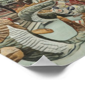 ベトナムドラゴン寺、カスタマイズ可能な日付 ポスター (角)