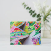 ベトナムノンラまたは円錐帽子 ポストカード (スタンド正面)