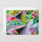 ベトナムノンラまたは円錐帽子 ポストカード (正面/裏面)