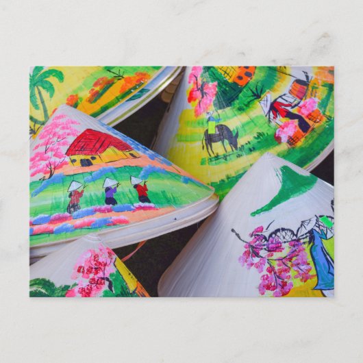 ベトナムノンラまたは円錐帽子 ポストカード (正面)