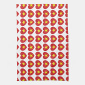 ベトナムハート国旗 キッチンタオル (縦)