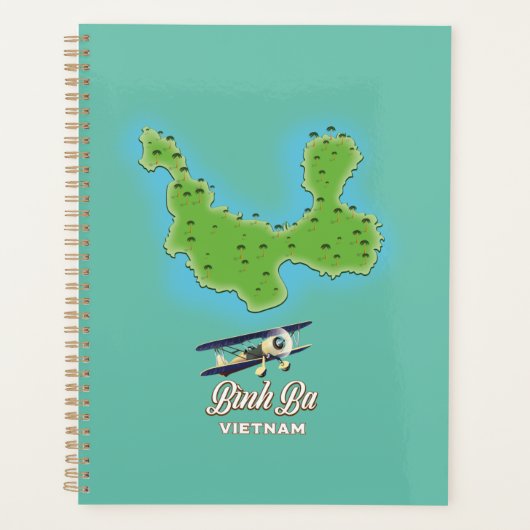 ベトナムバアイランドの地図 プランナー手帳 (正面)