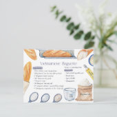 ベトナムバゲットレシピはがき ポストカード (スタンド正面)