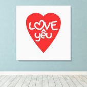 ベトナムバレンタイン♥ラブイェウ♥アジアワードプレイ キャンバスプリント (インサイチュ (ウッドフロア))